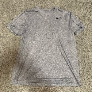 grey nike dri fit tee